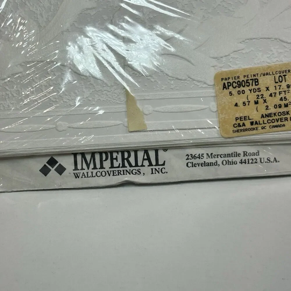 Applique Paintable Textured Border Imperial Wallpaper 5yd Wallpaper 3 Packs